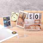 10 Pcs Card Display Stand, Acrylic Clear Card Trading Stand, Cards Display for Challenge Coin Graded Card Sports Card Trading Card PSA Card Baseball Card