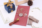 Yoption 5 Pieces Sealing Wax Sticks, Antique Champagne Gold Totem Fire Manuscript Wax Seal Sticks with Wicks for Wax Seal Stamp (Champagne Gold)