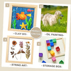 Kathfly 12 Pcs 8 x 8'' Wood Panel Boards, Unfinished Wood Canvas Panels for Painting Crafts DIY Drawing Pouring Art Projects