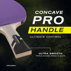 PRO SPIN Ping Pong Paddles - Professional Level Table Tennis Rackets with Carbon Fiber for Superior Control | 7-Ply Blade, Premium Rubber, 2.0mm Sponge | Includes Protector Case