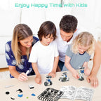 12-in-1 Solar Robot Kit for Kids 8-12, STEM Educational Building Toys with Solar & Battery Power, DIY Science Experiment Projects, Easter Birthday Gifts for Boys Girls Age 8 9 10 11 12 Years Old-Green