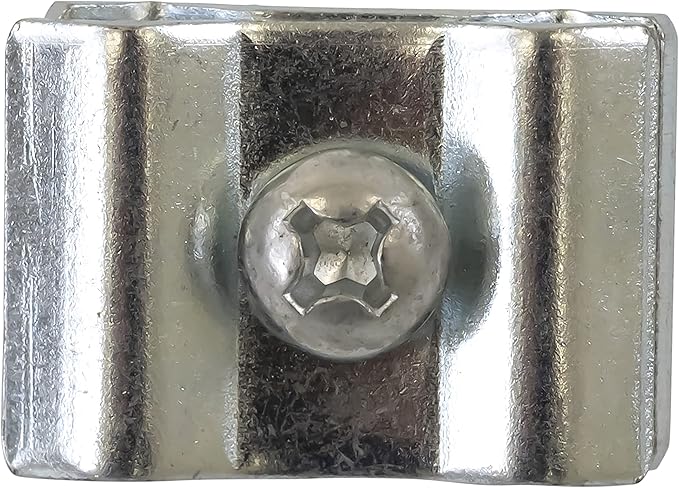 Gridwall Joining Clip Connectors for Grid Panels, Powder-Coated or Chrome Plated Steel (Quantity 10) (10, Chrome)