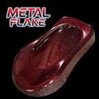 LiME LiNE Sprayable Metal Flake Paint Additive: Solvent Resistant Glitter for Automotive Custom Painting (Red)