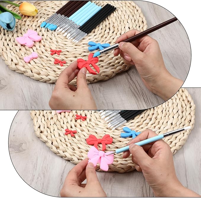 15 Pcs Silicone Sculpting Tools, Silicone Clay Sculpting Tools, Pottery Tools, Modeling Dotting Tools, Clay Shaping Modeling Wipe Out Tools, Embossing Tool for DIY Handicraft