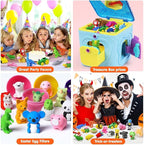 140 Pack Animal Erasers for Kids 3D Puzzle Mini Pencil Eraser Bulk Desk Pets Treasure Box Toy for Classroom School Prize Kids Party Favors Back to School Supplies Random