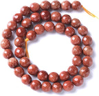 45pcs 8mm Natural Gold Sandstone Beads Faceted Stone Energy Healing Beads for Jewelry MakingDIY Bracelet Necklace Accessories 15" (8mm, Faceted Gold Sandstone)