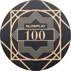 SLOWPLAY Nash Ceramic Poker Chips in Bulk, Casino Grade Ceramic 12-Gram Poker Chip for Texas Hold'em, 43mm Professional Chips Pack of 50 with Denomination of 100