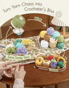 Adhafera Yarn Winder, Yarn Ball Winder for Crocheting, The Helper for Yarn Collection Lovers