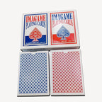 Plastic Playing Cards, Poker Size, Casino Quality, Jumbo Index, Waterproof & Washable, Perfect for Texas Hold’em Poker, 1 Blue Deck & 1 Red Deck