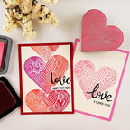 BAOFALI 4 Pcs Heart Cut Stamping Foam Grey Moldable Foam Stamps Plastic Dry Foam Stamp Pad Cut and Dry Foam Stamping Foam Block for Sculpture, Modeling, DIY Arts and Handicrafts Projects