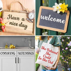 BAMIDELE 4 Inch Alphabet Letter Stencils for Painting, 66 Pcs Reusable Plastic Calligraphy Letter Stencils and Numbers Template Kit for Painting on Wood, Chalkboard, Fabric, Door Porch, Wall Art