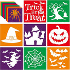24 Pieces for Kids,Large Drawing Chalk,8 Inches Washable Shape Template Kit for Kids Crafts,Painting Drawing,School Projects (Halloween, 8 inch)