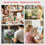 Canvas Boards for Painting 48 Pack 11x14 Inch Blank Canvas Panels, 100% Cotton Art Supplies for Acrylics Oil Watercolor Tempera Paints