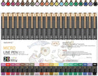 005 Micro Pen,20 Colors Waterproof Ink 0.20mm Fine Tip FineLiner Pens for Art Illustration,Sketching, Anime, Bullet journal,and Technical Drawing