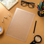 5 Pack Straight Line Stencil for Journaling and Envelope Addressing Guide Stencil Templates Set 11 Inch Scale Spacing Line Ruler Guide for Card Paper Journal Lettering Writing