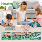 2 in 1 Magnetic Color and Number Maze,Alphabet Maze,Montessori Toy for 3-6 Years Old,Wooden Magnet Balls Puzzles,Toddler Busy Board Game,Preschool Learning Activities,Christmas & Birthday Gift for Kid