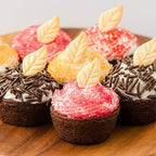 Sweets Indeed Natural Fall Sprinkles 6-Cell Jar – 2.75 oz | Dye-Free Chocolate Jimmies & Red & Orange Sanding Sugars | Autumn & Thanksgiving Cupcake & Cookie Decorations
