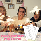 Birthday Party Games, Ever or Never, 25 Pcs Card Set for Guests, Fun Birthday Game for Teen Adults – A03