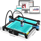 TTS-55 PRO 5500mW Laser Engraver Machine Laser Cutter Laser Cutting Engraving Tool for Wood Metal Aluminum Glass Leather