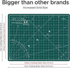 Elan Cutting Mat A4 Green, Self Healing Cutting Mat 9x12 Inch, 5-Ply Craft Board Green, Hobby Board for Crafts 9x12 Inch