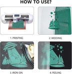 guangyintong HTV Glitter Green Roll, 12''x8ft Iron on Vinyl for T-Shirts, Easy to Cut & Weed for Heat Vinyl Design