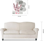 Empire Art Direct Frameless Free Floating Tempered Glass Panel Graphic Wall Art Ready to Hang, 24" x 24", Eucalyptus Bush 2
