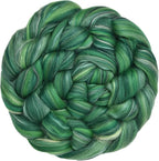 Merino Silk Luxe Tonal Designer Blend. Superfine Merino, Mulberry Silk, Tussah Silk. Top Roving for Spinning or Felting. Eden 1oz
