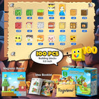Magnetic Blocks 100PCS Compatible STEM Stacking Building Toys for Kids Ages 3+ Stream Magnets Creative Play 3 4 5 6 7 8 9 10 11 12 Year Old Boys Girls Birthday Gifts