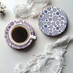 CHGCRAFT Lace Flowers Polymer Clay Texture Sheets Geometric Flowers Silicone Texture Stamp Clay Texture Mat Modeling Pattern Pad Texture Sheets for Jewelry and Clay Earrings Tools, 5.5x5.5 inch