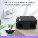Card Shuffler 4 Deck Automatic, USB-Power & Battery-Operated Electric Shuffler Machine, Playing Card Shuffler for UNO,Poker,Home Card Games