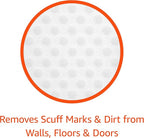 Amazon Basics Extra Durable Eraser, Cleaning Sponges, Removes Scruff Marks and Dirt from Any Surface (2 Packs of 7)