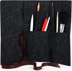 Scratch Painting Art Tool, 9 Pieces Scratching Drawing Tool Set, Including Artist Glove, Tool Bag, Scratch Coloring Pens, Plastic and Wooden Stylus, Scraper, Clean Brush