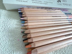 Soft Pastel Pencils 24 Colors Grey Tone Drawing Pencil Set Professional Grade Pastels Art Supplies for Drawing Sketching Coloring(Not Oil-Based) (Grey)