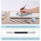 Mr. Pen- Blending Stump, 33 pcs, Blending Stumps for Drawing, Shading Pencils for Sketching, Blending Pencil, Tortillions, Sandpaper Sharpeners, Pencil Extension Tool, Kneaded Eraser, Rub Sponge