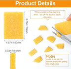PAGOW 10PCS Rubber Cement Eraser, Glue Residue Pick-Up Eraser, Cleaning Tool for Removing Adhesive Residues from Paper Plastic and More (Size: 2.75inch x 1.97inch x 0.33inch, 7cm x 5cm x 0.84cm)