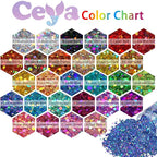 Ceya Holographic Chunky Glitter 4.9oz/ 140g Rose Pink Craft Glitter Powder Mixed Chunky Fine Flakes Iridescent Nail Sequins Fe for Nail Art, Hair, Epoxy Resin, Tumblers, Slime, Painting,Festival Decor