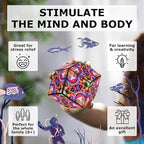 SHASHIBO Shape Shifting Box - Award-Winning Fidget Toy w/ 36 Rare Earth Magnets - Fidget Cube Transforms Into Over 70 Shapes, Sensory Toy Gift for Kids, Teens, and Adults (Dryer Portal)