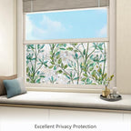 LEMON CLOUD Window Privacy Film, Stained Glass Window Film, Decorative Rainbow Window Clings, Static Cling Non Adhesive Door Stickers, Anti-UV Sun Blocker Heat Control for Home 23.6 x 157.4 inches