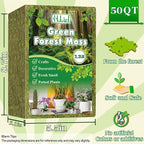 Halatool 2.2LBS Forest Green Moss for Indoor Potted Plants, Orchid Potting Mix, Indoor Potting Plant Moss for Repotting Terrariums Garden Reptiles