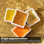 Paul Rubens Watercolor Paint, 12 Assorted Colors with Glitter Sparkle Effect, Professional Grade for Aritsts Adults Begginners, Portable and Compact Art Supplies