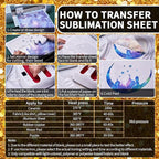 Gold Glitter Sublimation Transfer Sheets for Heat Press Machine,Orange Transfer Sheets for Sublimation Blanks Mug Tumbler T-Shirt Tote Bag,8 Sheets 12x12inch