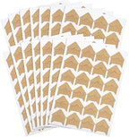 DERAYEE 12 Sheets/288 PCS Photo Corner Stickers, Self-Adhesive Photo Mounting Corners for Scrapbooking Photo Album Diary DIY Craft Paper