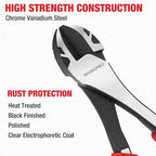 WORKPRO 8 Inch High Leverage Diagonal Pliers, Wire Cutters Heavy Duty in CRV Steel, Diagonal Cutters for Cutting Wires