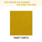 150PCS 600 Grit Gold Sanding Discs, 5-Inch 8-Hole Sandpaper for Random Orbital Sander,for Automotive or Woodworking