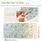 FINNEZ Window Privacy Film Stain Glass Film Flowers Rainbow Window Film Window Clings Non-Adhesive Reusable Decorative for Home（Forest Rainbow，17.5 Inch x 13.1 Feet）