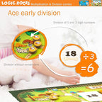 Multiplication and Division Games - Pack of 2, Pet Me and Monster Sock Factory, Math Board Games & STEM Toys for 5-9 Year Olds, Educational Gift for Kids, Homeschoolers, Grade 1 and Up
