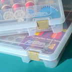 ArtBin 9100AB Super Satchel Slim 1 Open Compartment, Art & Craft Organizer, [1] Plastic Storage Case, Clear