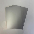 Blank Metal Plates for Laser Engraving - 4 Pack | Aluminum Sheets 0.020" Thick | CO2, Diode, Fiber Laser Compatible | Multiple Sizes & Colors (Silver (engraves black), 1x4.25 inch)