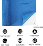FUNKAKA Glitter Blue HTV Heat Transfer Vinyl Rolls, 12" x 25ft PU Iron on Vinyl for T-Shirt Blue Glitter HTV Vinyl for All Cutter Machines Easy to Cut & Weed for Heat Vinyl Design