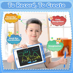 LCD Writing Tablet for Kids, 8.5 Inch Colorful Doodle Board Drawing Tablet, Educational Learning Toys Birthday Gifts for Kids Age 3 4 5 6 7 8 (18 Pack)